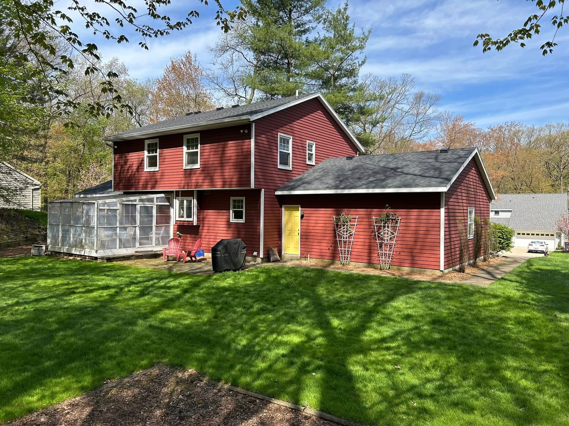 Back of house — gutter project May 2025