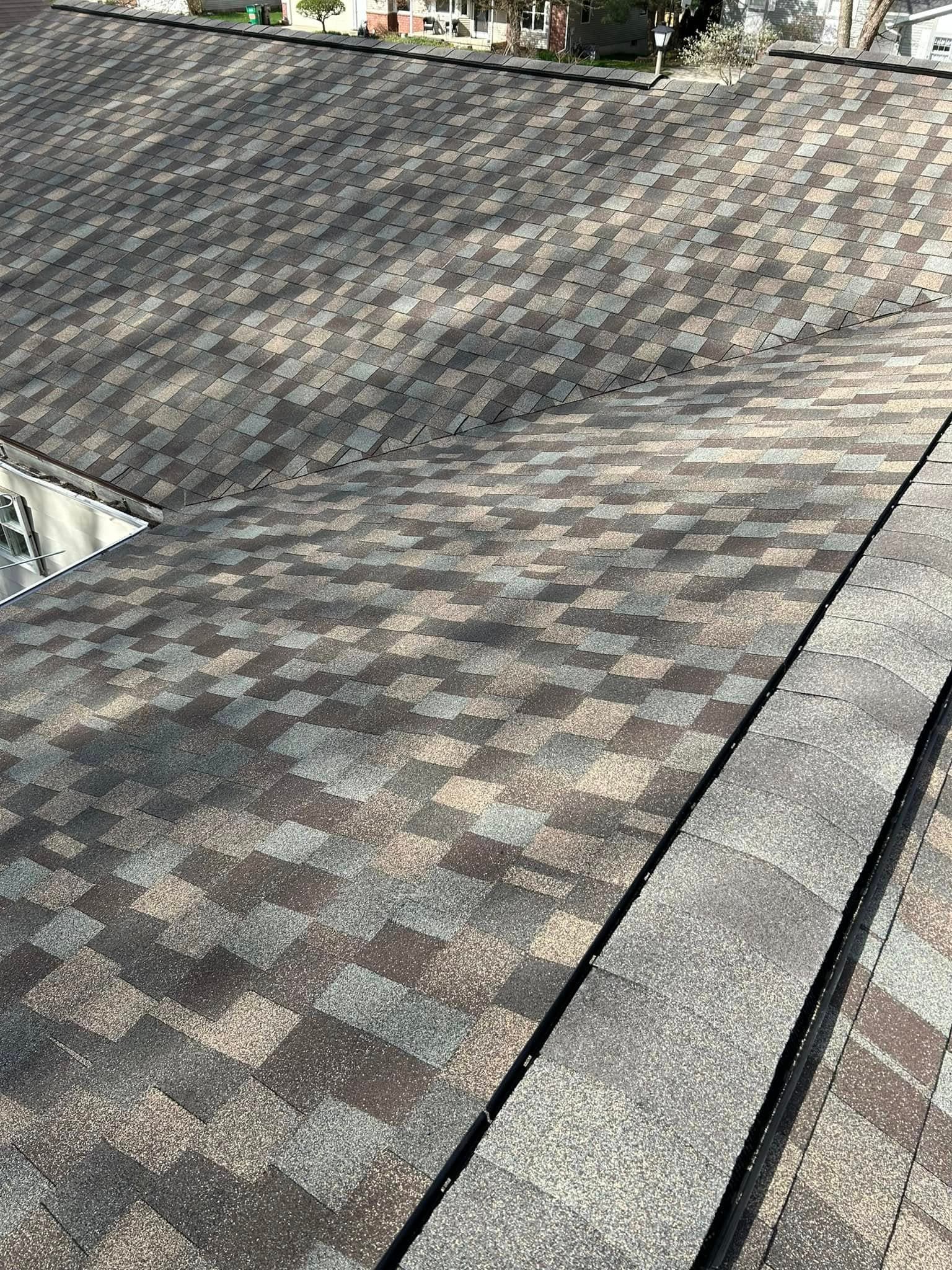 Roof view of April 2025 project