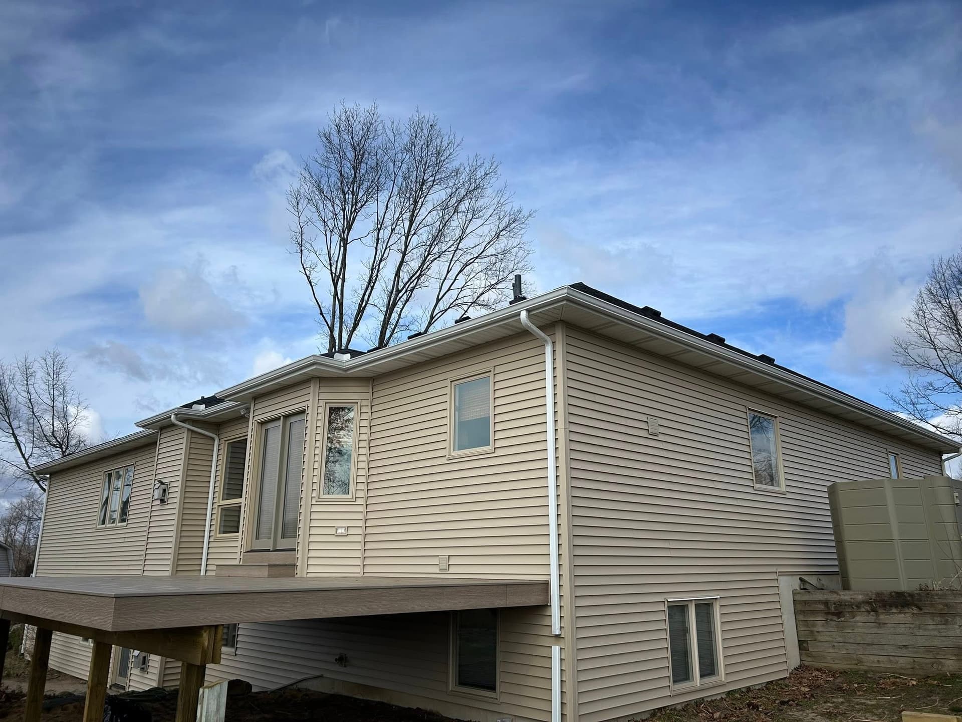 Back view — siding April 2025