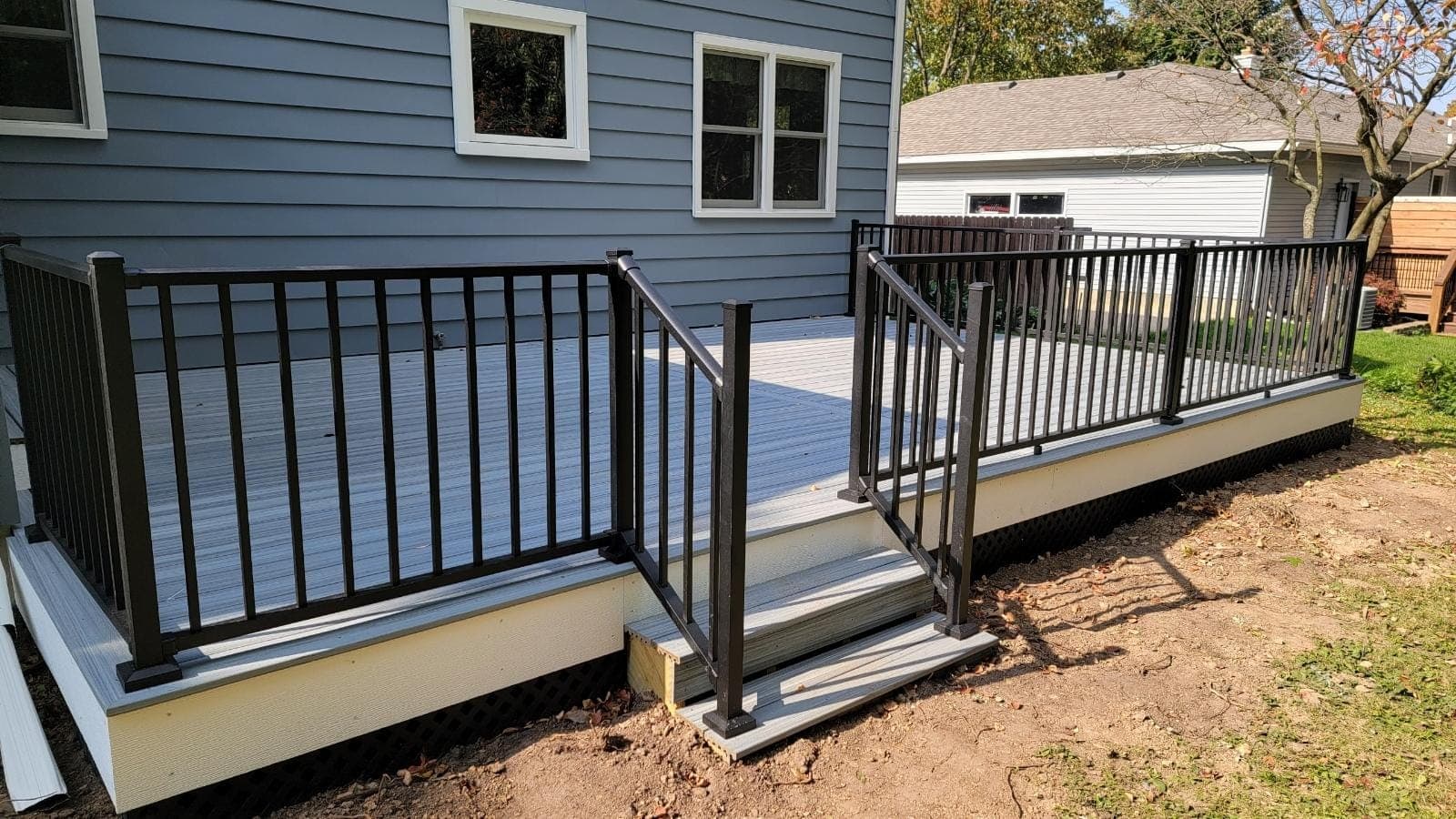 Custom deck build showcasing quality craftsmanship