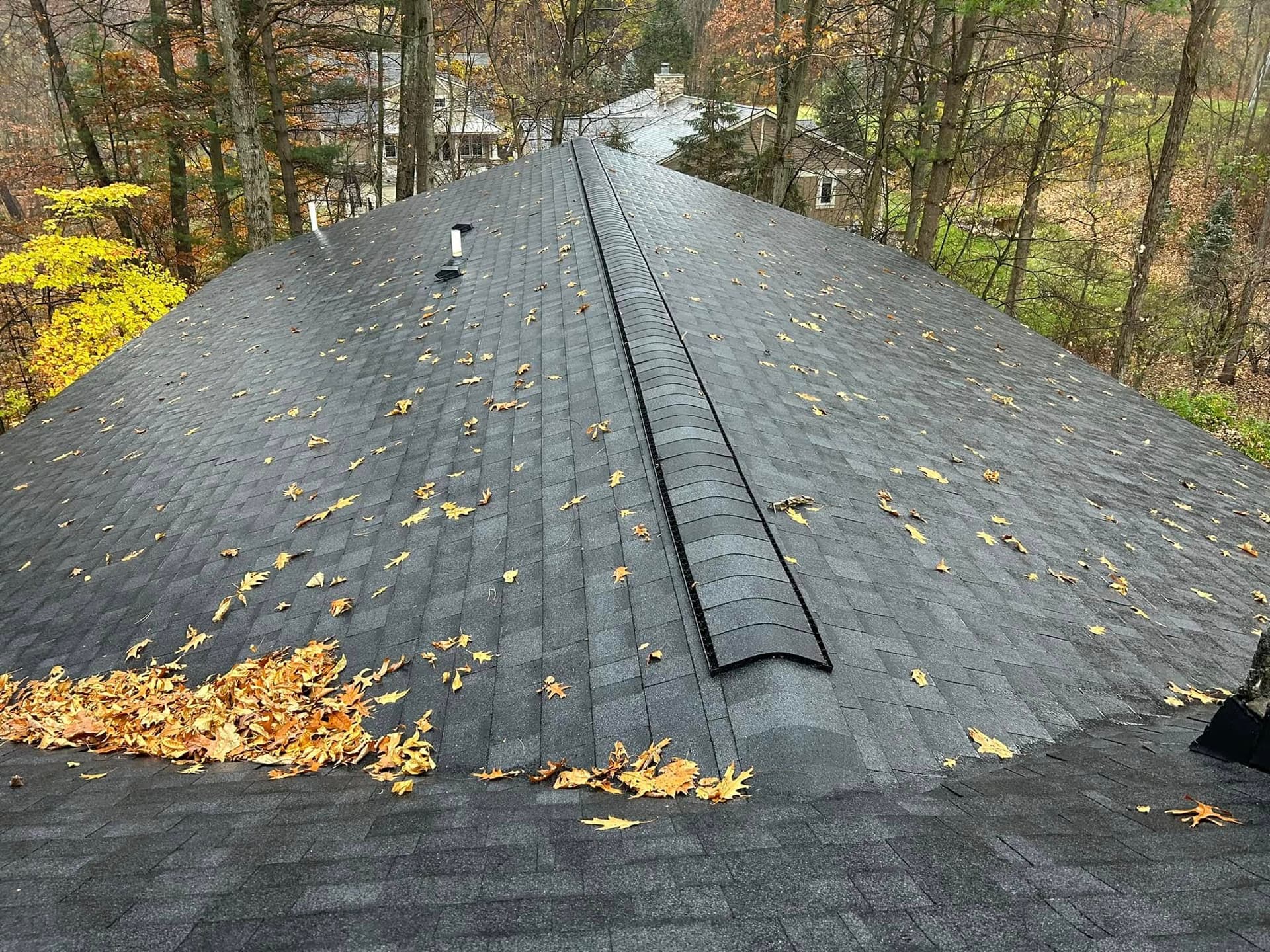 Finished roof project showcasing craftsmanship